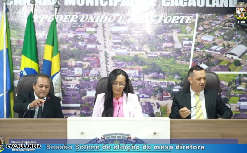 Eleição da Mesa Diretora da Câmara Municipal de Cacaulândia Define Lideranças para o Biênio 2025-2026